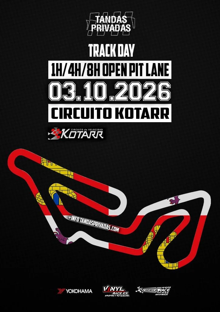 KOTARR&RRATOK…. Tandas Privadas 03.10.2026 — Tandas Privadas en Circuito KOTARR, Castilla y León, España · sábado, 3 de octubre de 2026