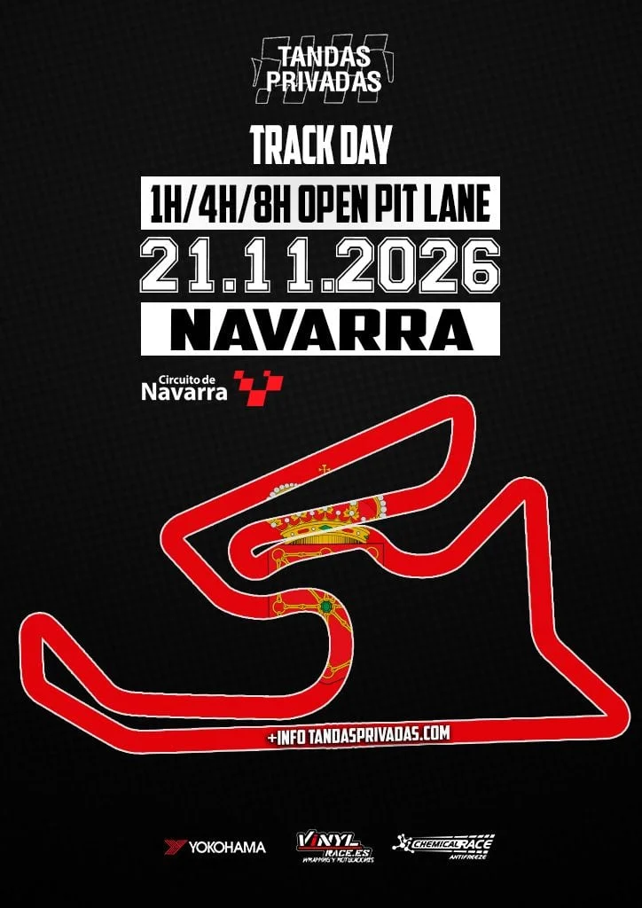 NAVARRA…. Tandas Privadas 21.11.2026 — Tandas Privadas en Circuito de NAVARRA, Navarra, España · sábado, 21 de noviembre de 2026