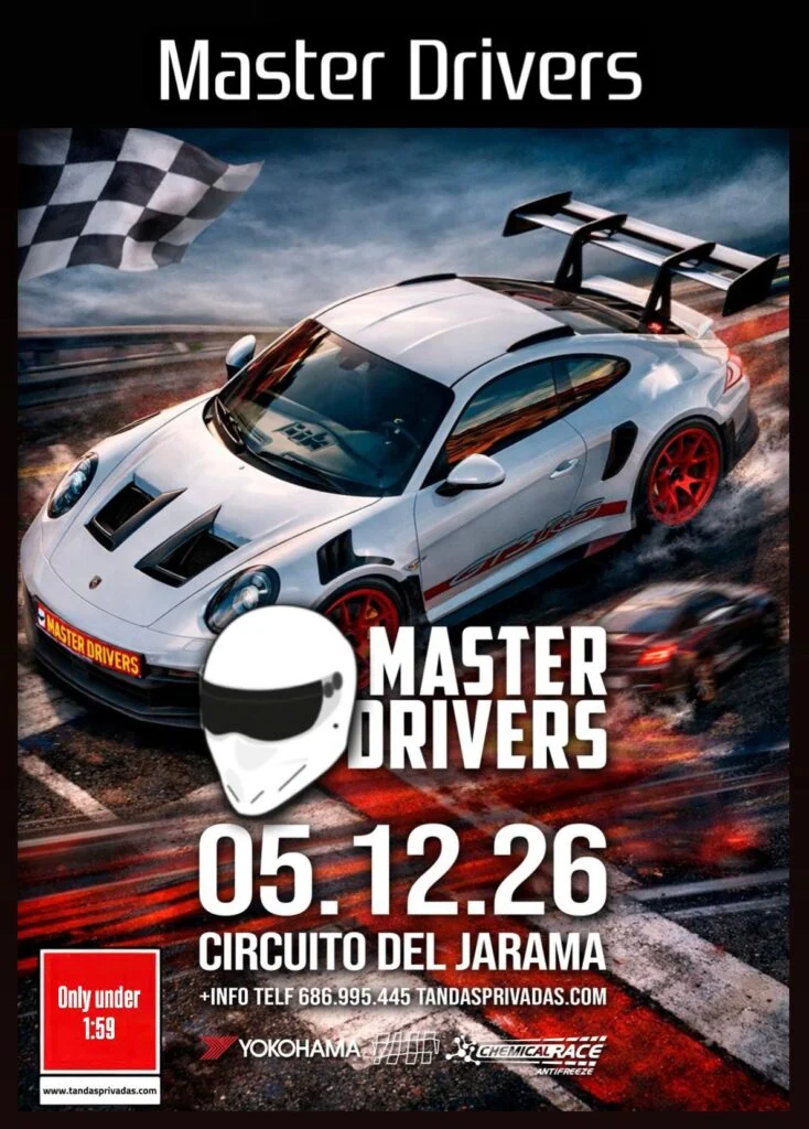 JARAMA.... Master Drivers 05.12.2026 — MASTER DRIVERS en Circuito de Madrid Jarama - RACE, Madrid, España · sábado, 5 de diciembre de 2026